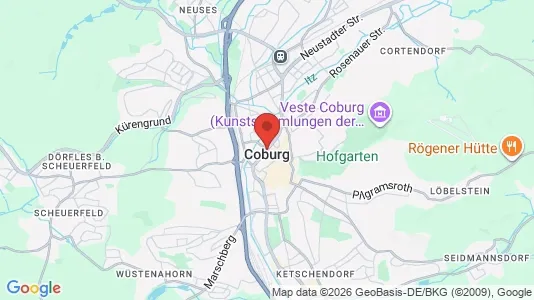 Büros zur Miete i Coburg – Foto von Google Street View