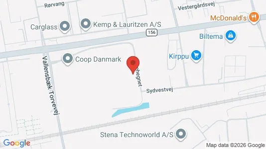 Warehouses for rent i Albertslund - kort over placeringen