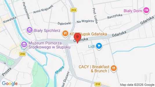 Gewerbeflächen zur Miete i Słupsk – Foto von Google Street View