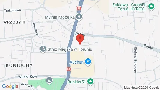 Gewerbeflächen zur Miete i Toruń – Foto von Google Street View