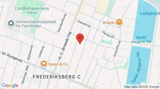 Commercial properties for rent i Frederiksberg C - kort over placeringen