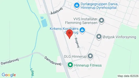 Nieruchomości komercyjne Do wynajęcia i Hinnerup - kort over placeringen