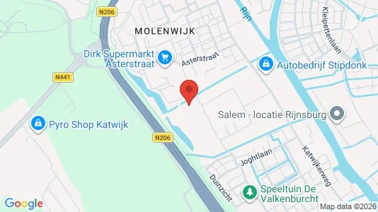 Nieruchomości komercyjne Do wynajęcia i Katwijk - kort over placeringen