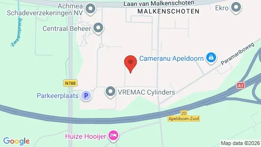 Lokaler til leie i Apeldoorn - kort over placeringen