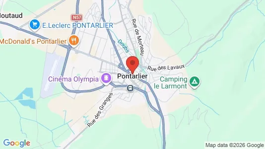 Butikklokaler til leie i Pontarlier – Bilde fra Google Street View