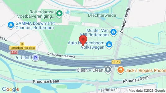 Lokaler til leje i Rotterdam Charlois - kort over placeringen