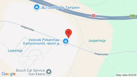 Liikekiinteistöt Myynnissä i Pirkkala - kort over placeringen