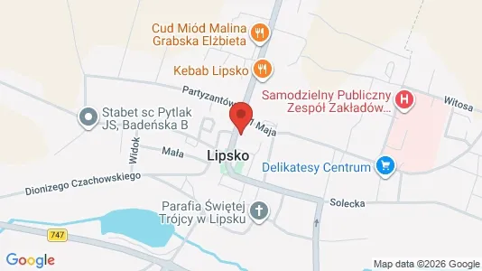 Kantorruimte te huur i Lipski - kort over placeringen