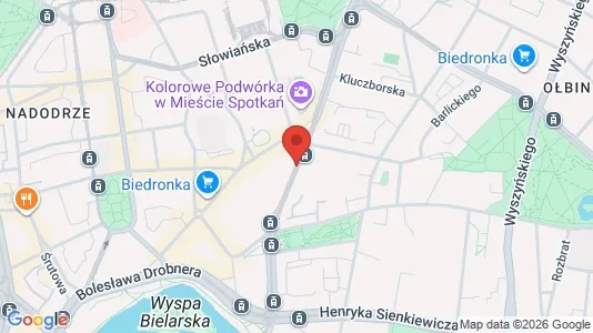 Kontorlokaler til leje i Wrocław - Foto fra Google Street View