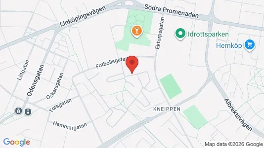 Commercial properties for rent i Norrköping - kort over placeringen