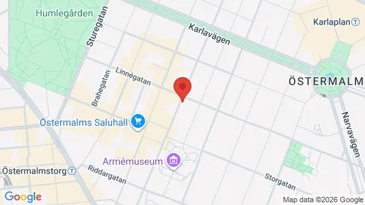 Gewerbeflächen zur Miete i Östermalm - kort over placeringen