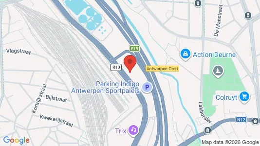 Office spaces for rent i Antwerp Borgerhout - kort over placeringen