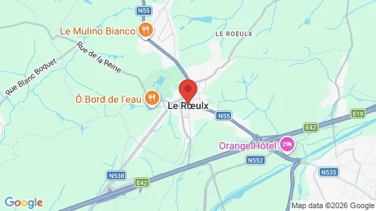Kantorruimte te huur i Le Roeulx - kort over placeringen