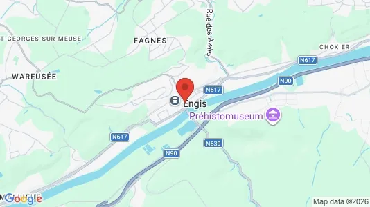 Kantorruimte te huur i Engis - Foto uit Google Street View