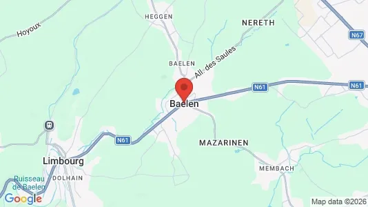 Büros zur Miete i Baelen - kort over placeringen