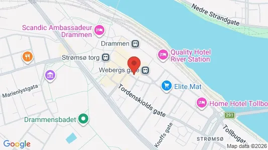 Industrial properties for sale i Drammen - kort over placeringen