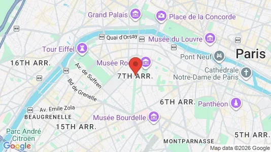 Büros zur Miete i Paris 7ème arrondissement - kort over placeringen