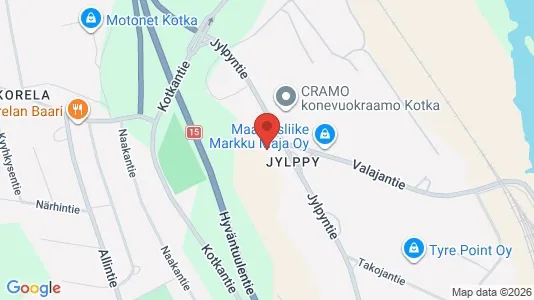 Lagerlokaler til leje i Kotka - Foto fra Google Street View