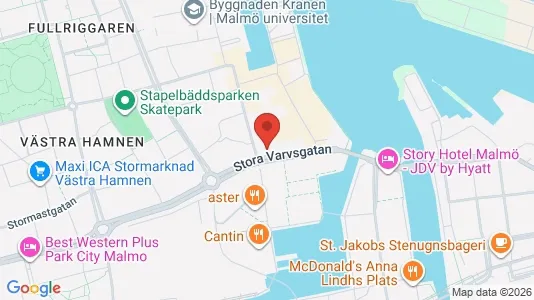 Kontorlokaler til leje i Malmø Centrum - Foto fra Google Street View