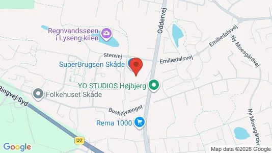 Clinics Do wynajęcia i Højbjerg - kort over placeringen