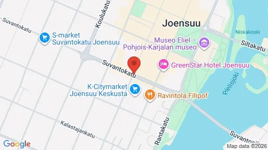 Toimistotilat Vuokrattavana i Joensuu - kort over placeringen