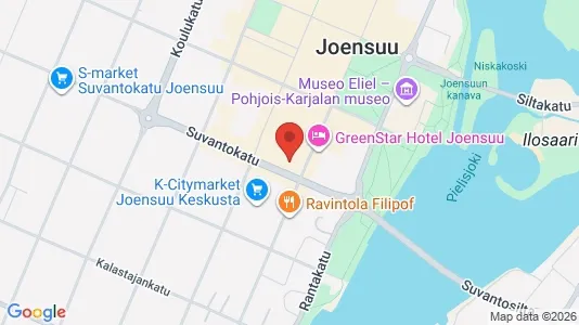 Kontorer til leie i Joensuu - kort over placeringen