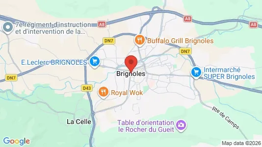 Butikslejemål til leje i Brignoles - Foto fra Google Street View