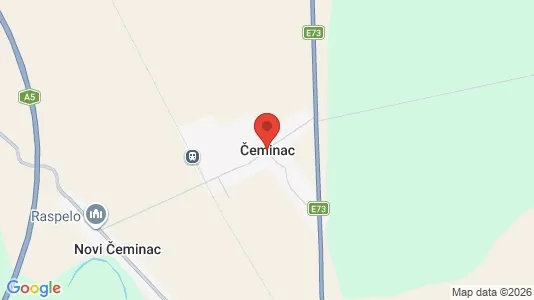 Liikekiinteistöt Vuokrattavana i Čeminac - kort over placeringen