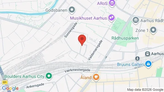 Commercial properties for sale i Aarhus C - kort over placeringen
