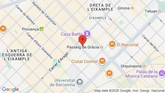 Kontorlokaler til leje i Barcelona Eixample - Foto fra Google Street View