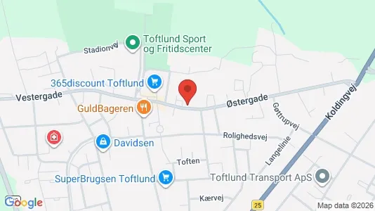 Gewerbeflächen zum Kauf i Toftlund – Foto von Google Street View