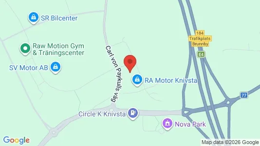 Industrial properties for rent i Knivsta - kort over placeringen