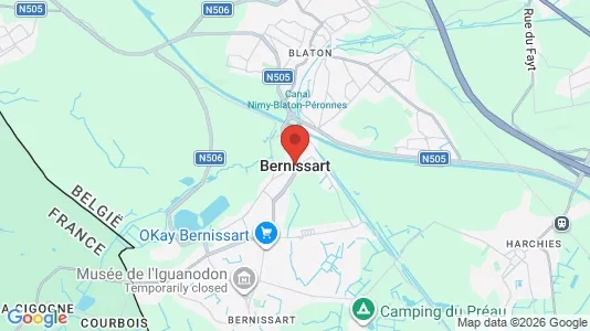 Lokaler til salg i Bernissart - kort over placeringen