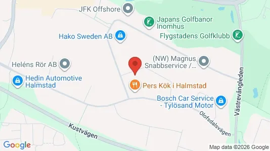 Varastot Vuokrattavana i Halmstad - Kuva Google Street Viewstä