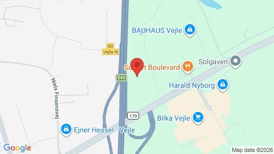 Toimistotilat Vuokrattavana i Vejle - kort over placeringen