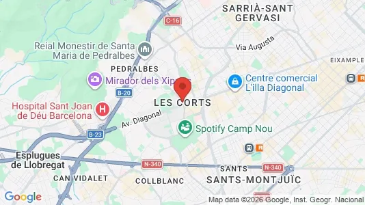 Winkels te huur i Barcelona Les Corts - Foto uit Google Street View