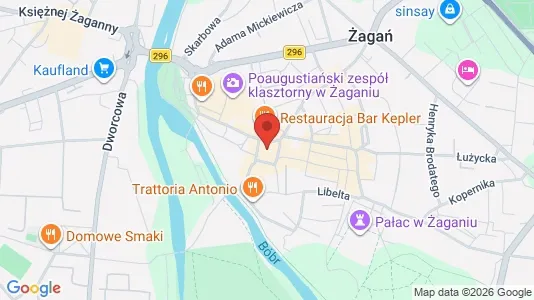 Espacios de oficina En alquiler i Żagański - Foto de Google Street View