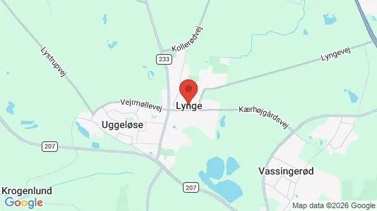 Nieruchomości komercyjne Na sprzedaż i Lynge - kort over placeringen