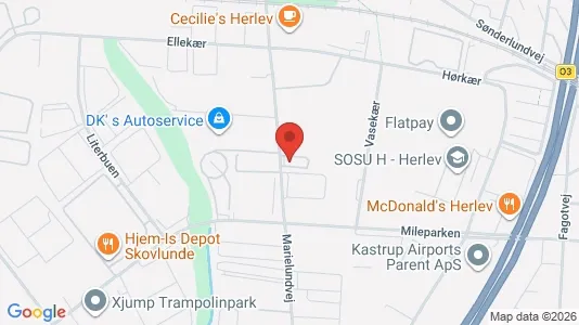 Lager zur Miete i Herlev – Foto von Google Street View