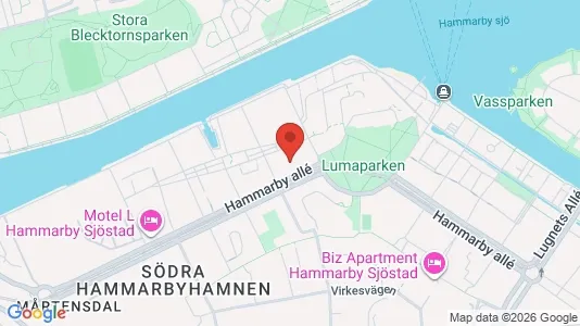 Kontorlokaler til leje i Hammarbyhamnen - Foto fra Google Street View