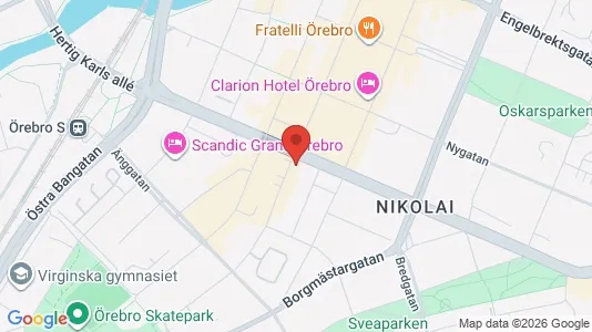 Kontorlokaler til leje i Örebro - kort over placeringen