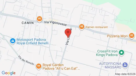 Warehouses for rent i Padova - kort over placeringen