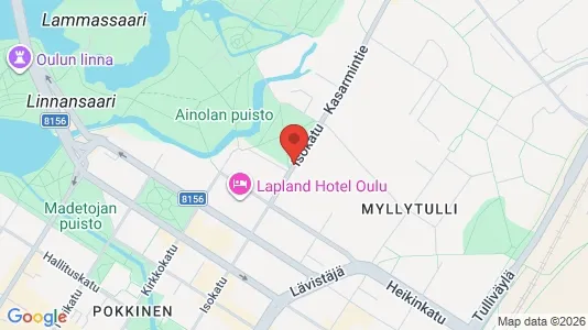 Lokaler til salgs i Oulu - kort over placeringen