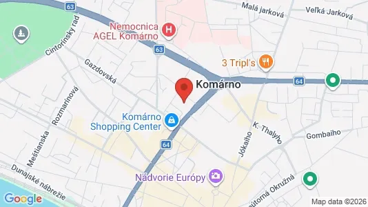 Commercial properties for rent i Komárno - Photo from Google Street View