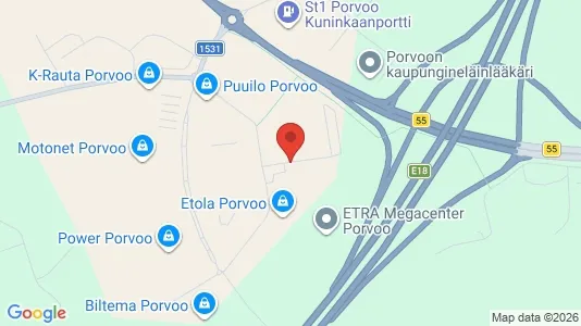 Företagslokaler för uthyrning i Borgå – Foto från Google Street View