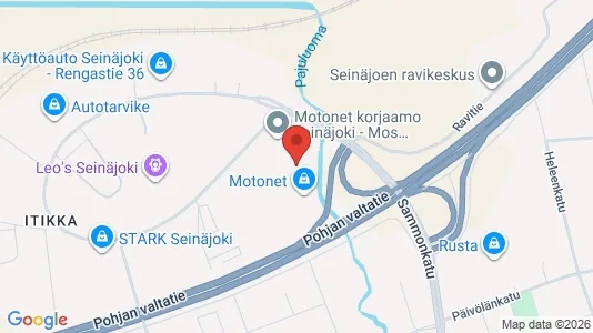 Bedrijfsruimtes te huur i Seinäjoki - kort over placeringen