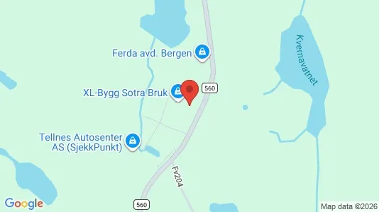 Toimistotilat Vuokrattavana i Fjell - kort over placeringen