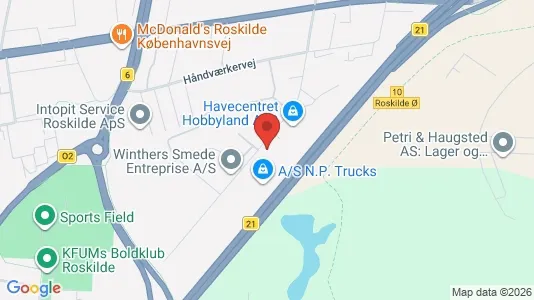 Lager zur Miete i Roskilde - kort over placeringen