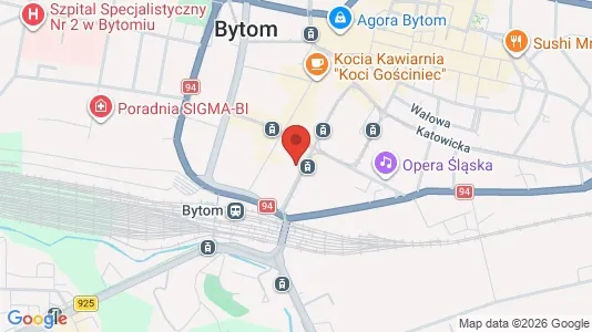 Kontorer til leie i Bytom – Bilde fra Google Street View
