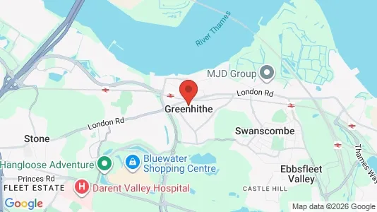 Gewerbeflächen zum Kauf i Greenhithe - Kent - kort over placeringen